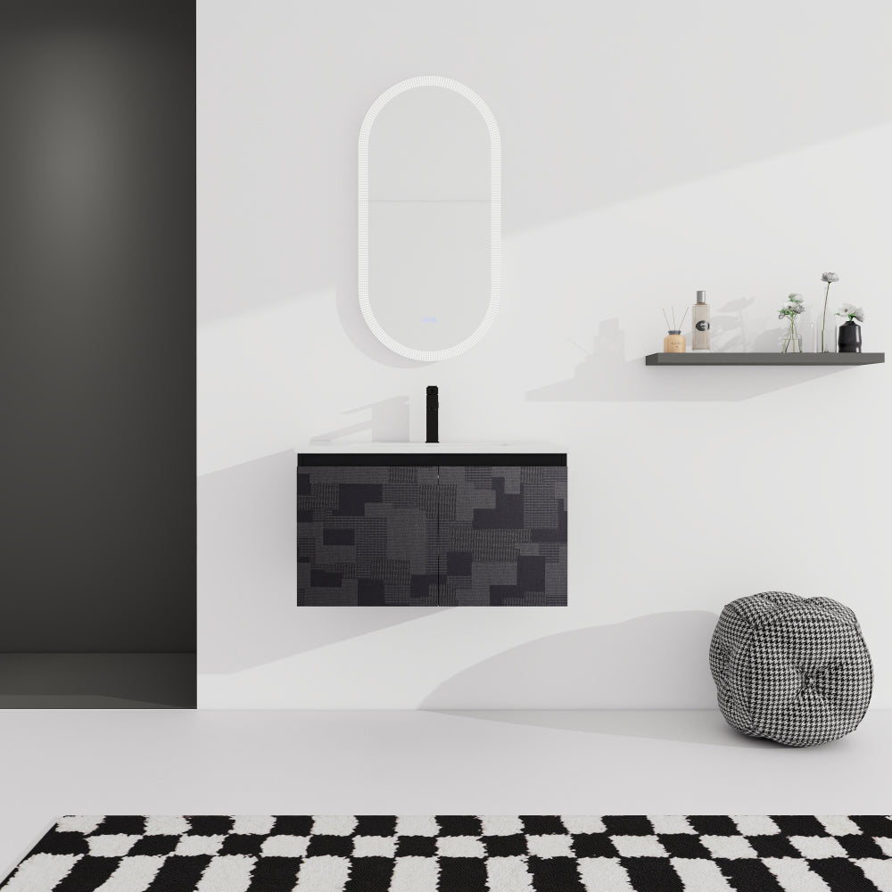 48'' Floating Wall-Mounted Bathroom Vanity & Soft-Close Cabinet Door, KD-Package