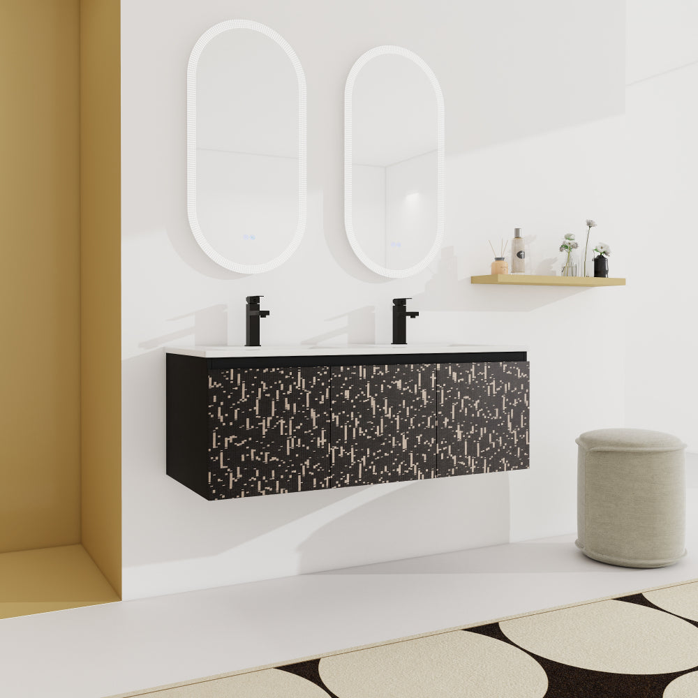 48'' Floating Wall-Mounted Bathroom Vanity & Soft-Close Cabinet Door, KD-Package