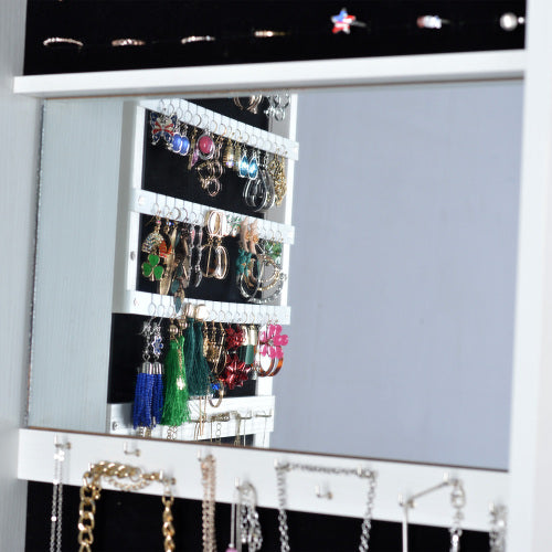 Full Length Mirror 360° Swivel Jewelry Cabinet ，mirror cabinet