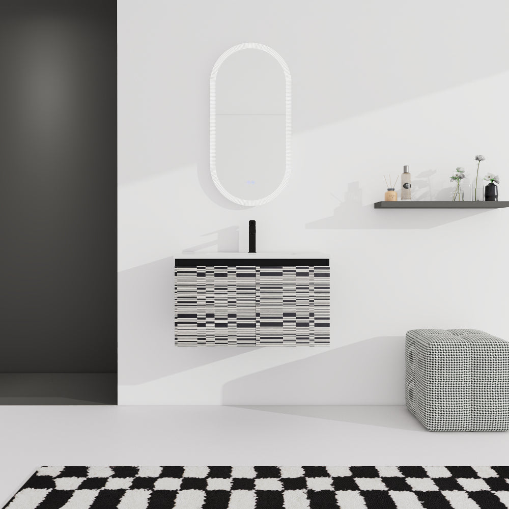 48'' Floating Wall-Mounted Bathroom Vanity & Soft-Close Cabinet Door, KD-Package