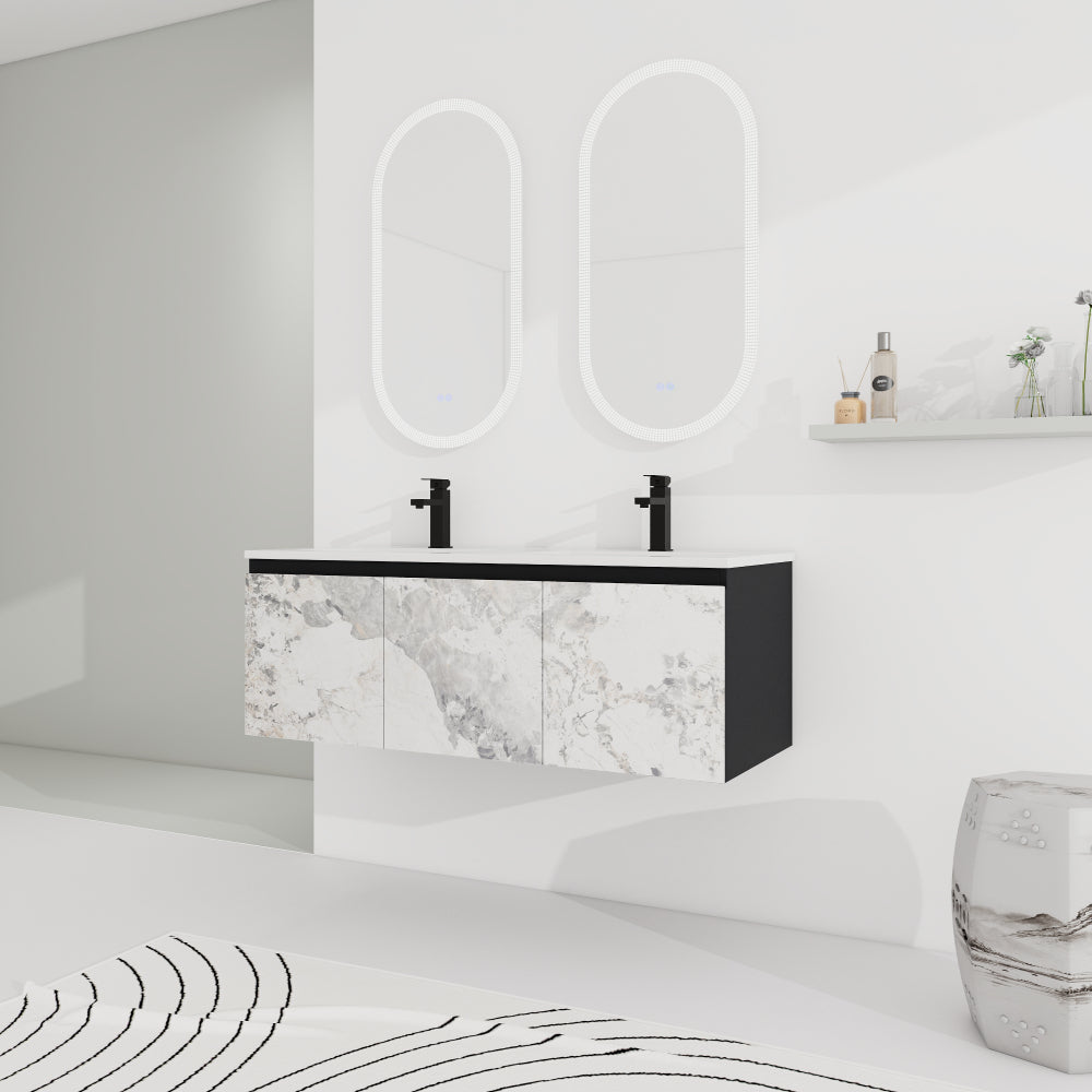 48'' Floating Wall-Mounted Bathroom Vanity & Soft-Close Cabinet Door, KD-Package