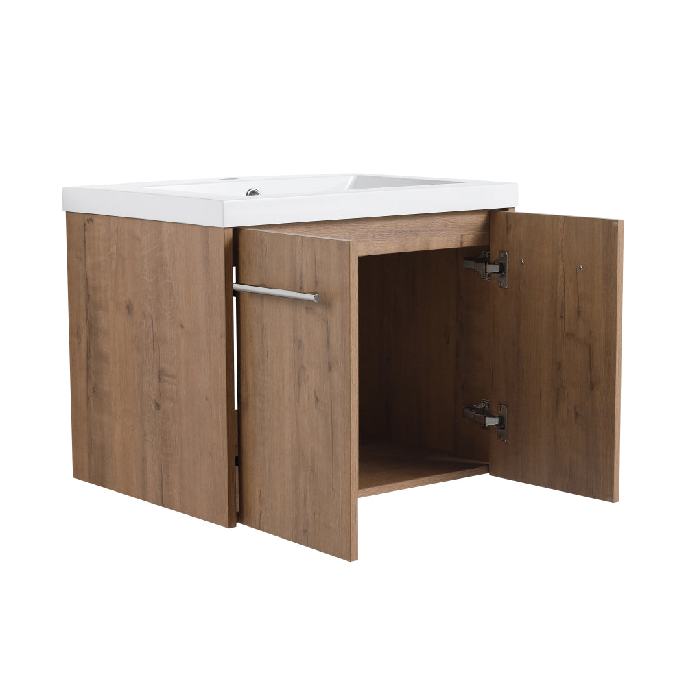 24 Inch Bathroom Cabinet With Sink,Soft Close Doors,Float Mounting Design, For Small Bathroom,(KD-Packing)