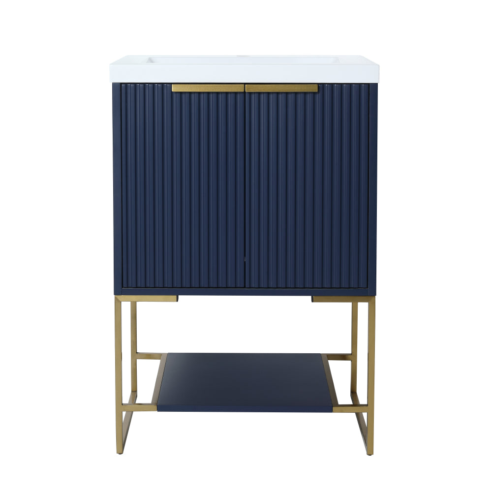 24 Inch Freestanding Bathroom Vanity With Resin Basin BVA01124MP-1,(W99981917)