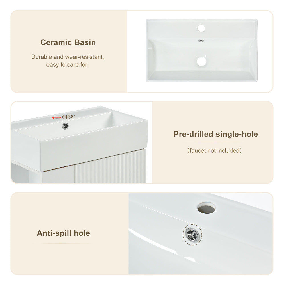 21.6" Bathroom vanity-Sink