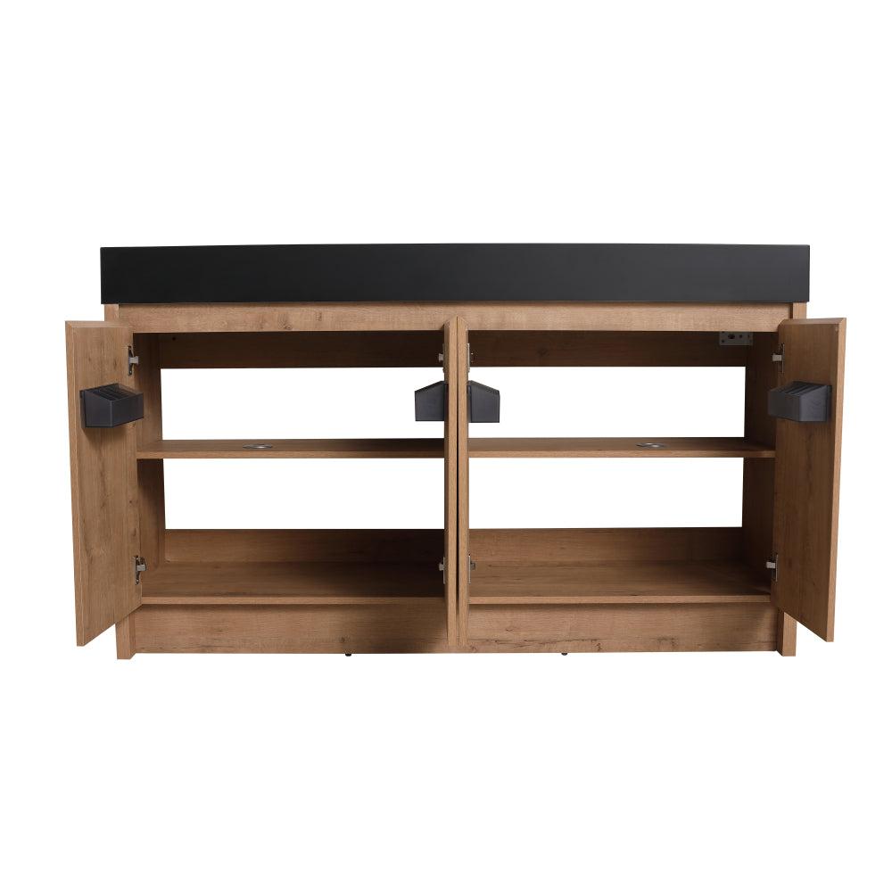 60 Inch Bathroom Resin Sink(GR B60120DBKMO)