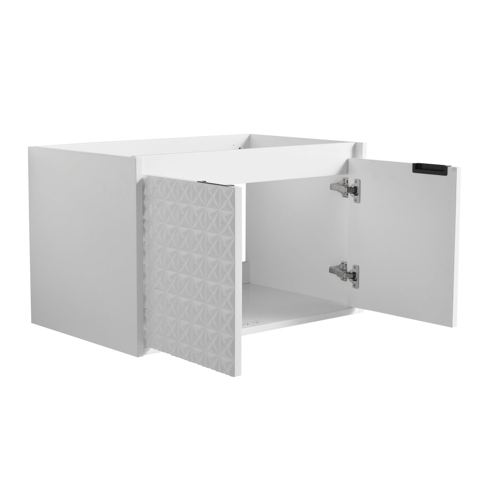 30 Inch Soft Close Doors Bathroom Vanity, For Small Bathroom (Excluding Sink)