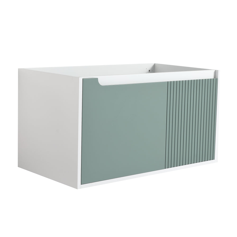 36'' Floating Wall-Mounted Bathroom Vanity & Soft-Close Cabinet Door(Only Vanity ,without Basin)