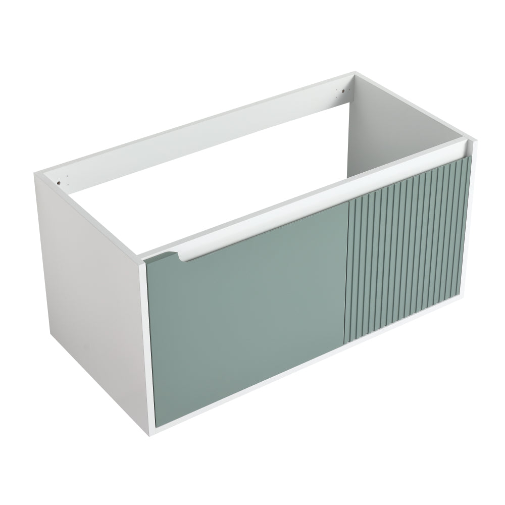 36'' Floating Wall-Mounted Bathroom Vanity & Soft-Close Cabinet Door(Only Vanity ,without Basin)