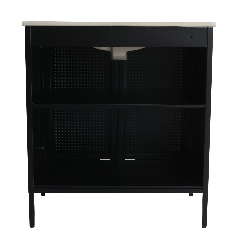 30 Inch Freestanding Bathroom Vanity (Excluding Top Sink)-BVB05730BK-1