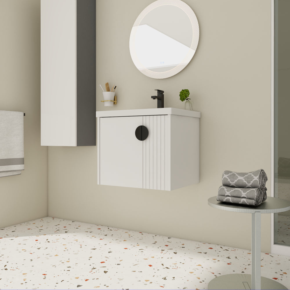 24 Inch Bathroom Vanity with Sink, For Small Bathroom, Bathroom Vanity with Soft Close Door