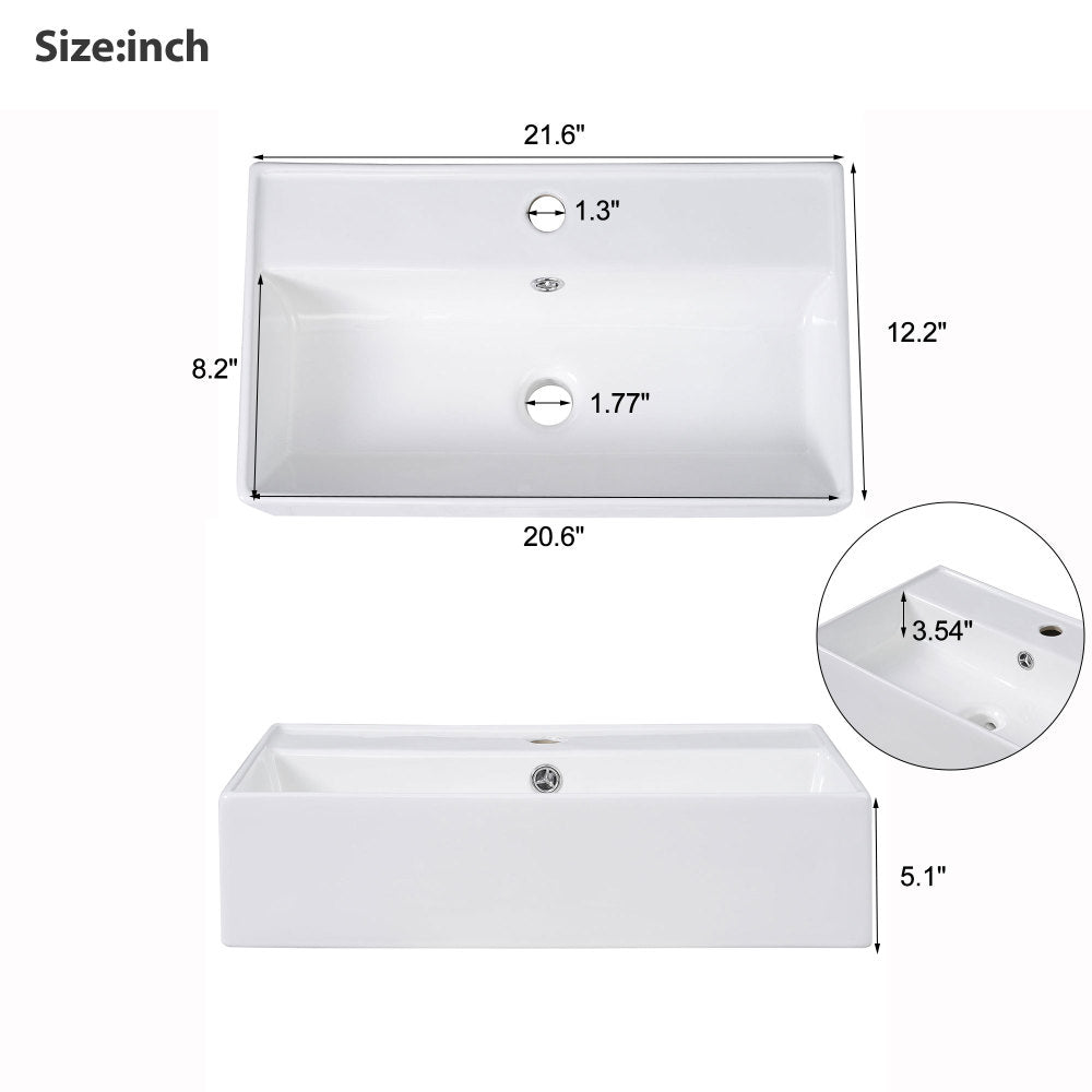 21.6" Bathroom vanity-Sink