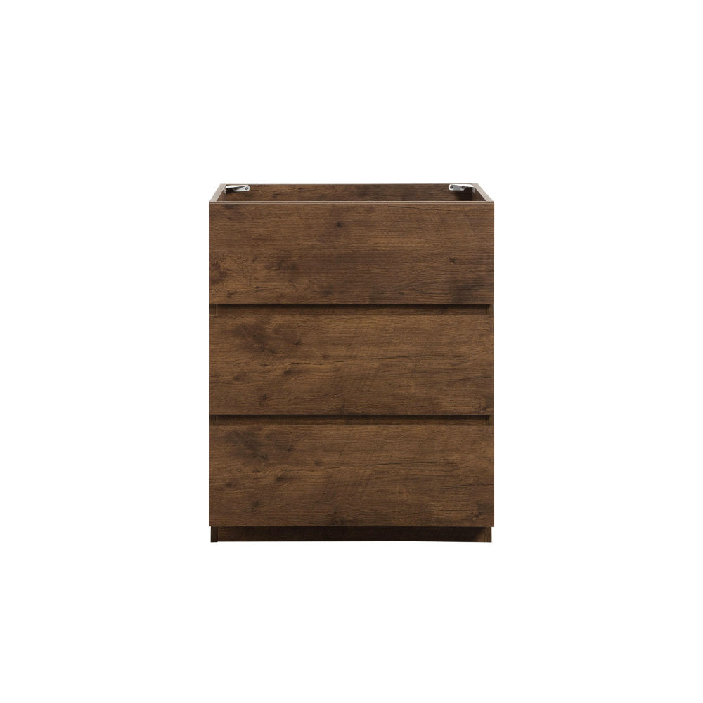 Alice-36F-102,Floor cabinet WITHOUT basin, Gray color, With three drawers, Pre-assembled
