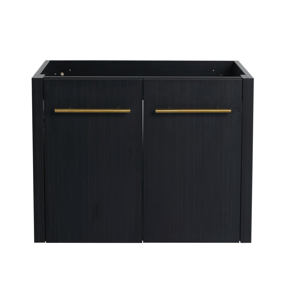 48 Inch Wall-Mounted Bathroom Vanity with Sink, Thick Edged Resin Basin, KD-Package