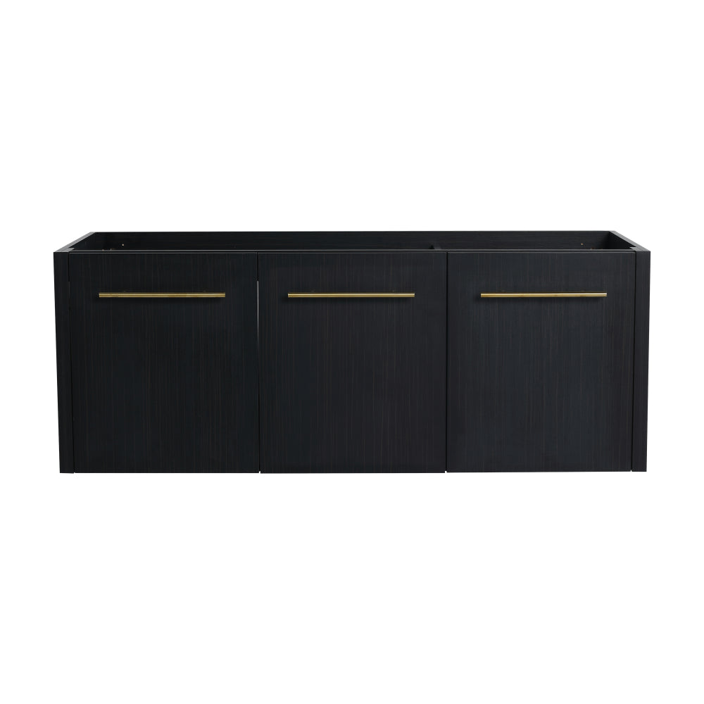 48 Inch Wall-Mounted Bathroom Vanity with Sink, Thick Edged Resin Basin, KD-Package