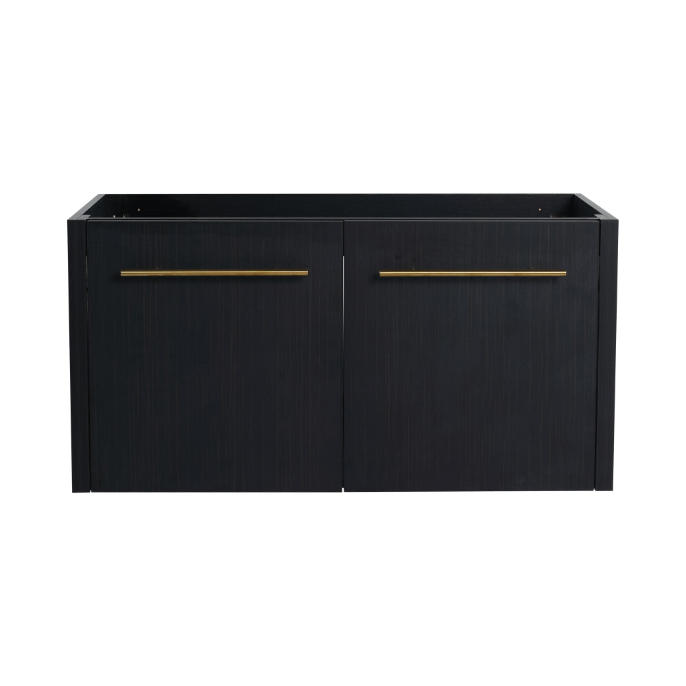 48 Inch Wall-Mounted Bathroom Vanity with Sink, Thick Edged Resin Basin, KD-Package