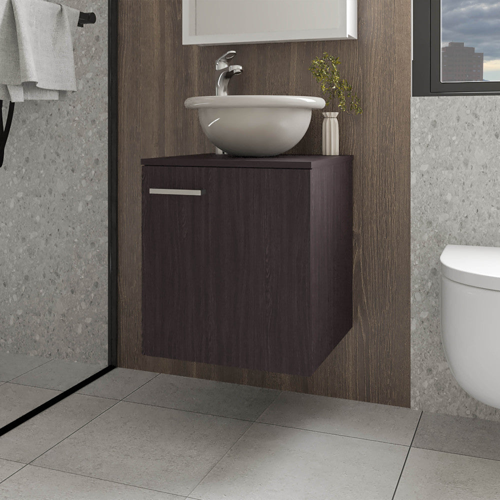 FM FURNITURE Pirtleville Bathroom Vanity with Integrated Sink and Faucet, White