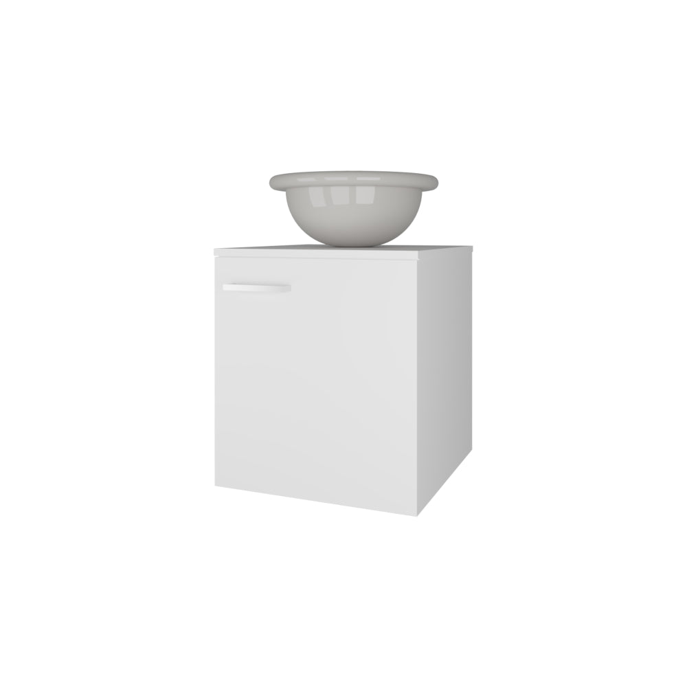 FM FURNITURE Pirtleville Bathroom Vanity with Integrated Sink and Faucet, White