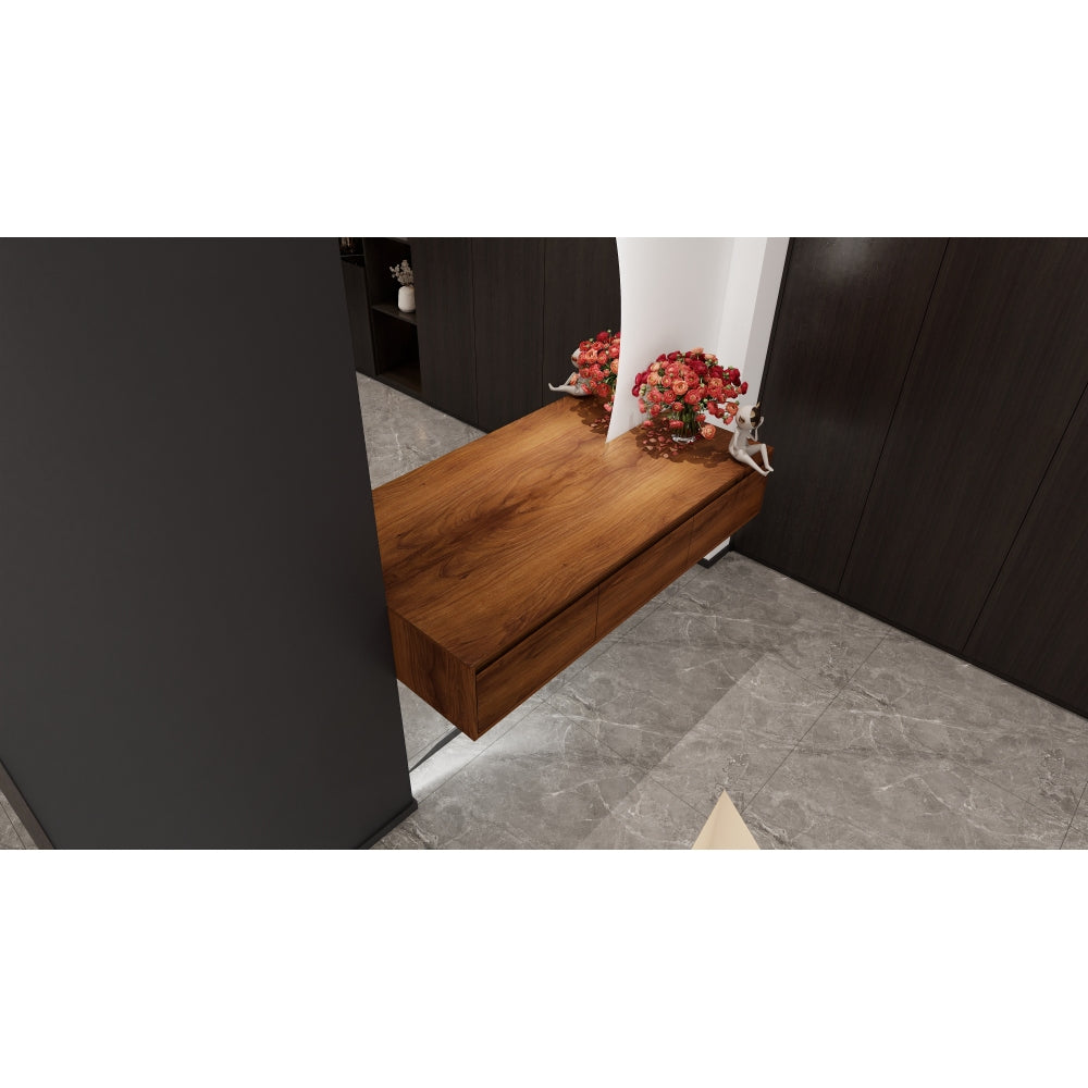 60" Bathroom Cabinet,Soft Close Drawer,Float Mounting Design (Only Vanity, Without Sink)