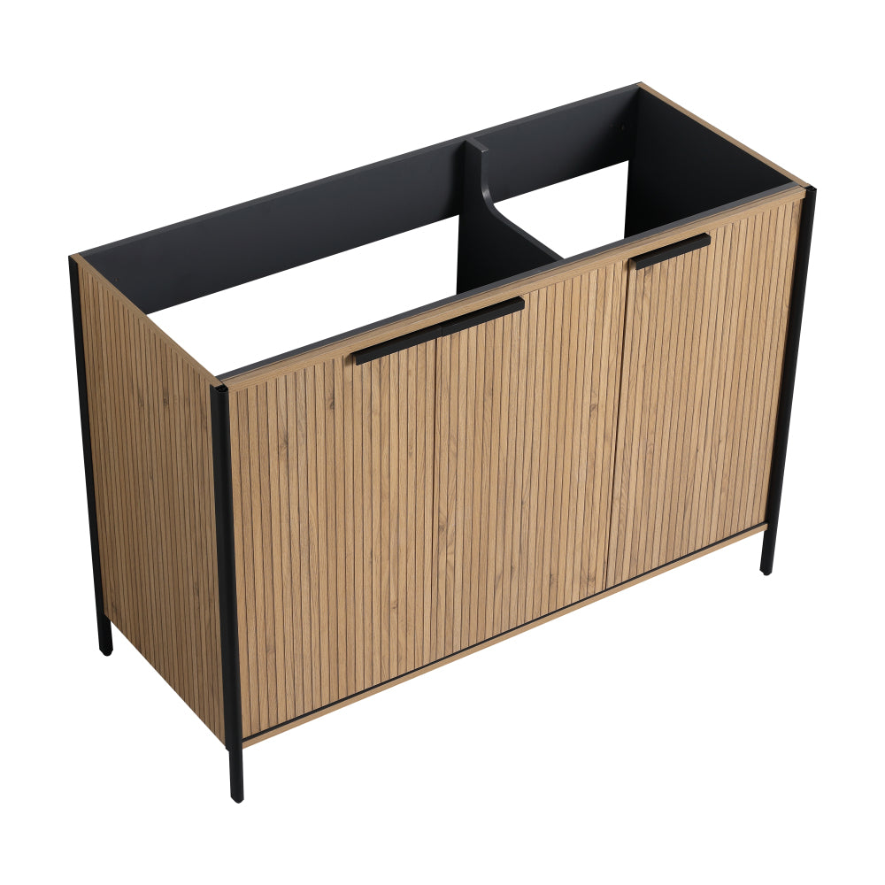 30" Freestanding Bathroom Vanity with Resin Sink & 2 Soft-Close Cabinet Doors (KD-Packing)