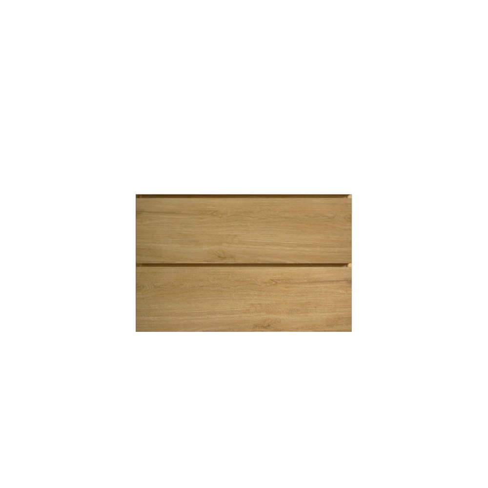 Alice-24W-102,Wall mount cabinet WITHOUT basin, Gray color, with two drawers, Pre-assembled