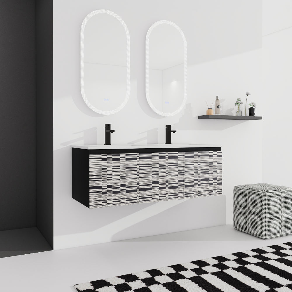 48'' Floating Wall-Mounted Bathroom Vanity & Soft-Close Cabinet Door, KD-Package