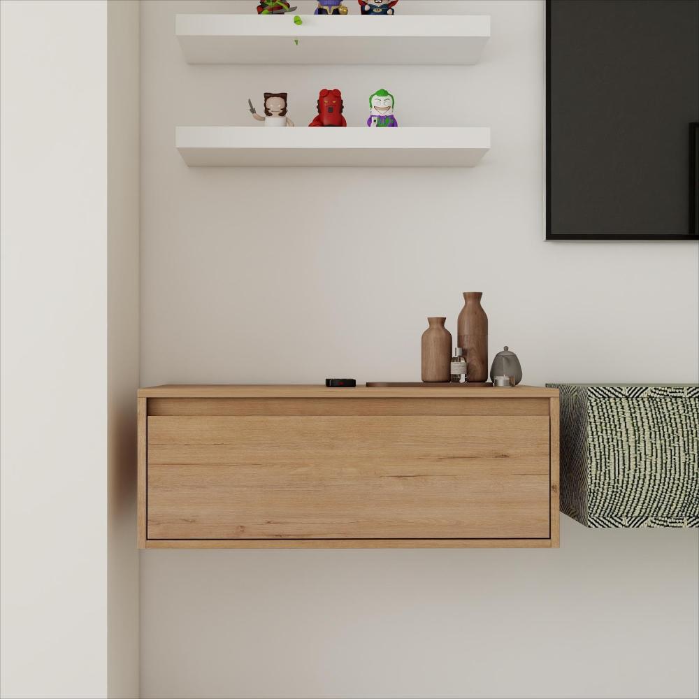 60" Bathroom Cabinet,Soft Close Drawer,Float Mounting Design (Only Vanity, Without Sink)