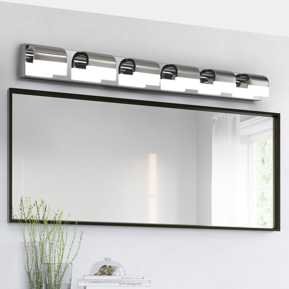 Modern Bathroom Vanity Lighting 5-Light LED Vanity Lights Over Mirror Bath Wall Lighting