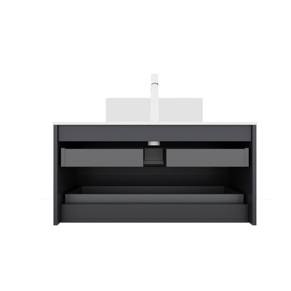 VEDO/VENO 36" Wall Mounted Plywood Cabinet without basin, Gray
