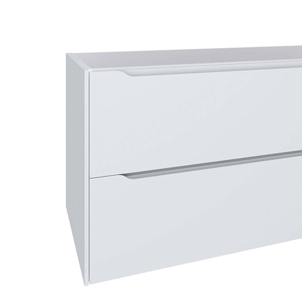 DAX Cenit Single Vanity Cabinet with 2 Drawers 1 Door 40" Inches Matt White