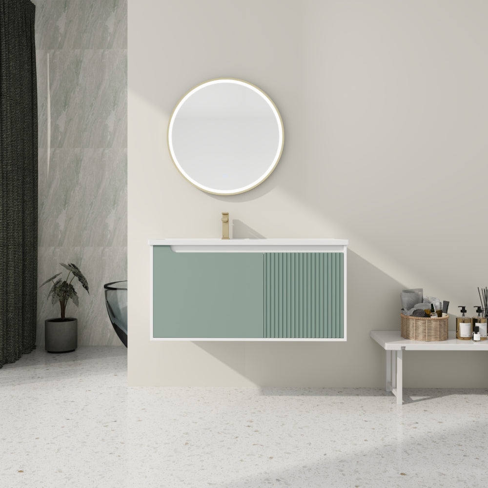 Floating Bathroom Vanity with Sink 32 Inch for Bathroom, Bathroom Vanity with Soft Close Door,