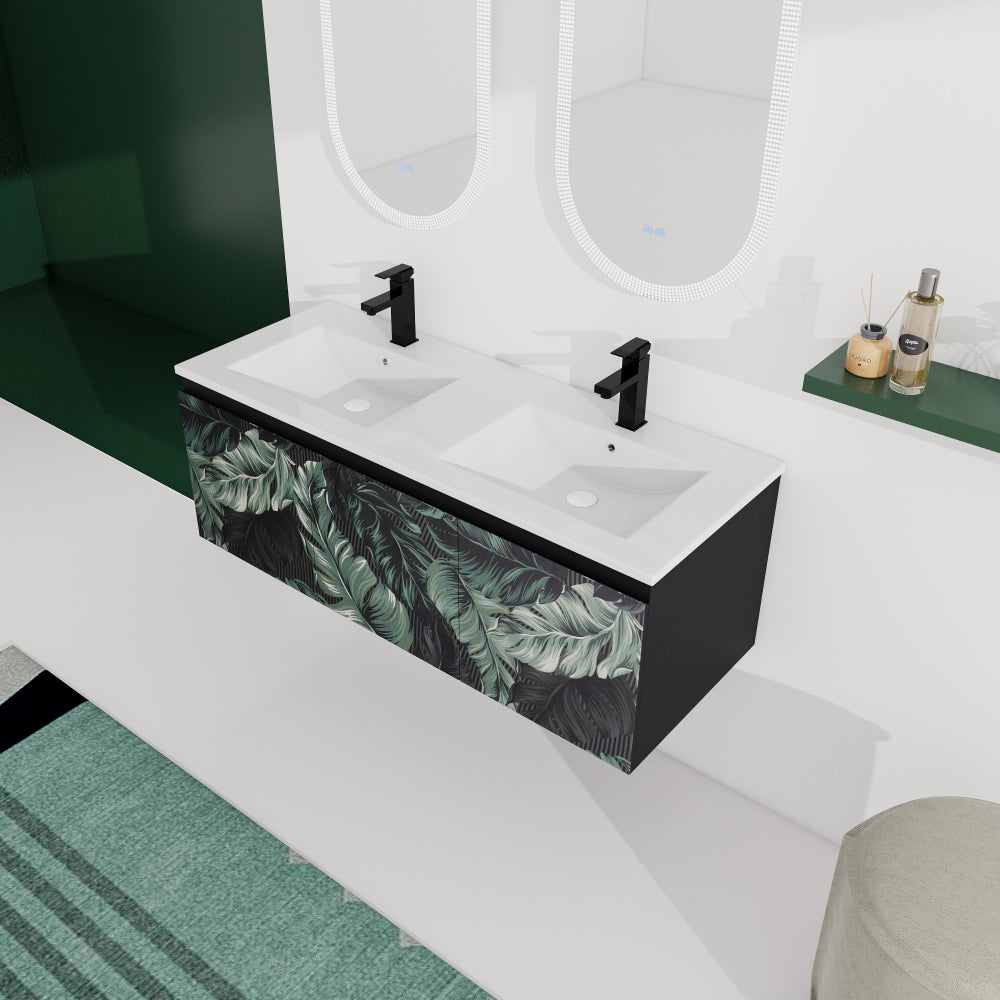 48'' Floating Wall-Mounted Bathroom Vanity & Soft-Close Cabinet Door, KD-Package