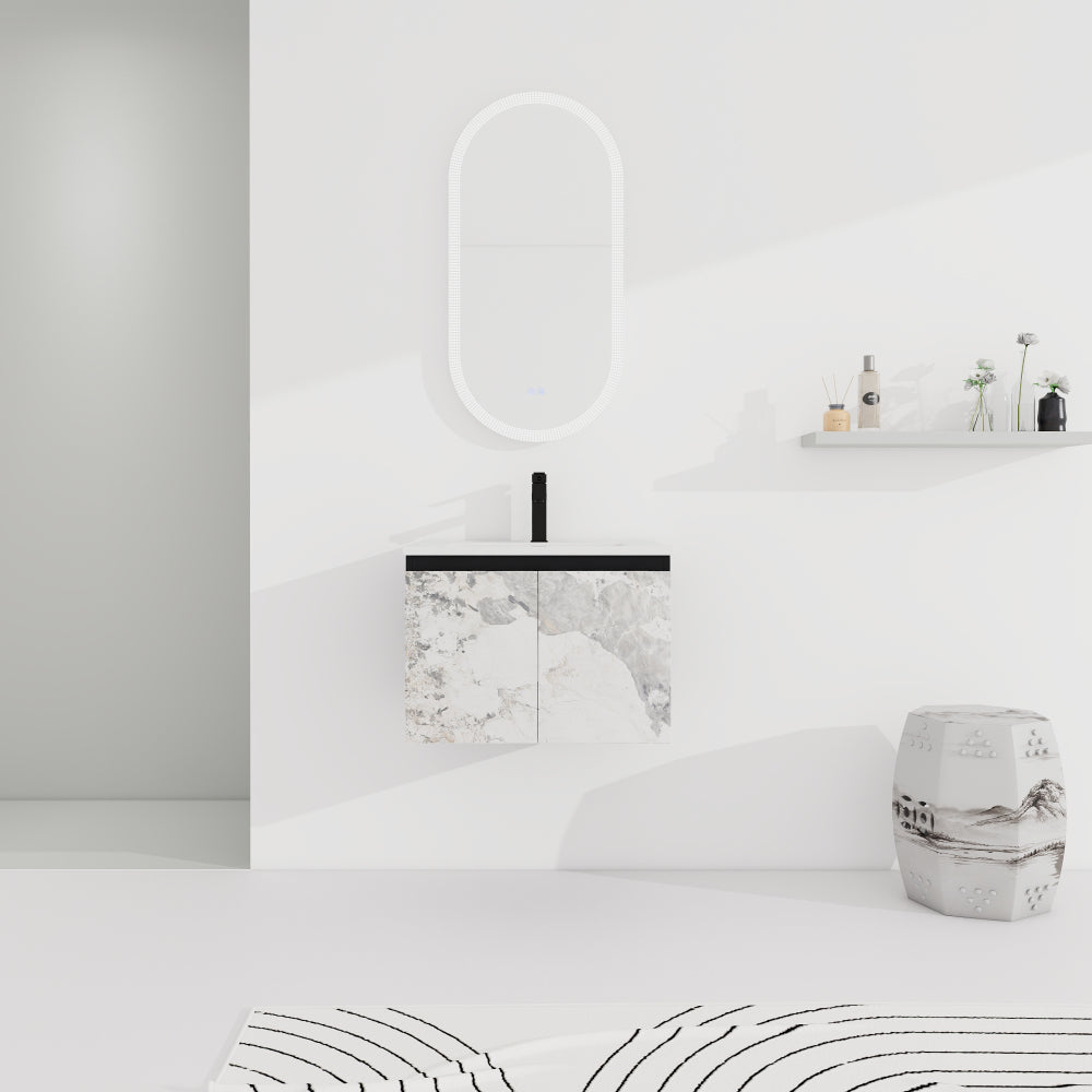 48'' Floating Wall-Mounted Bathroom Vanity & Soft-Close Cabinet Door, KD-Package