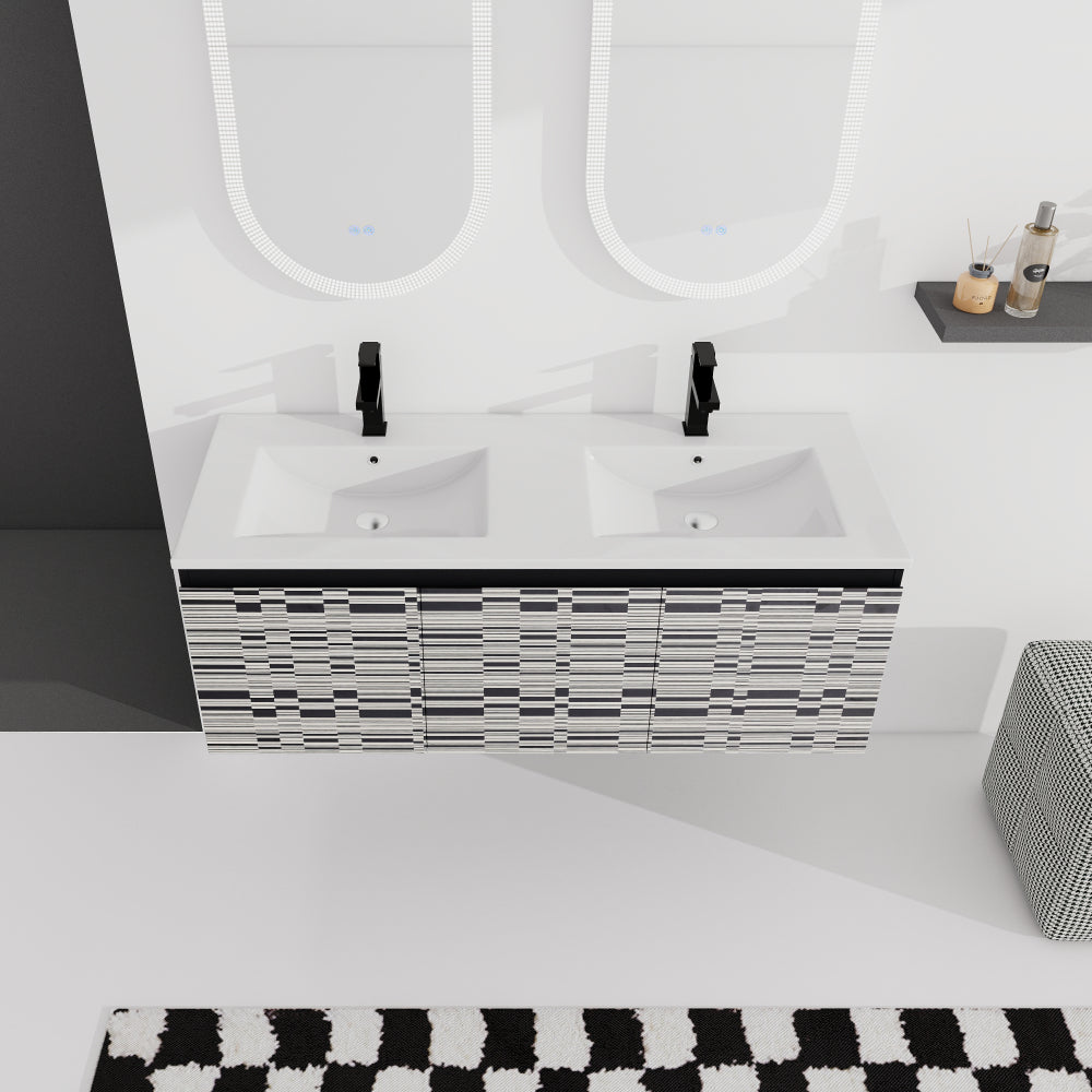 48'' Floating Wall-Mounted Bathroom Vanity & Soft-Close Cabinet Door, KD-Package