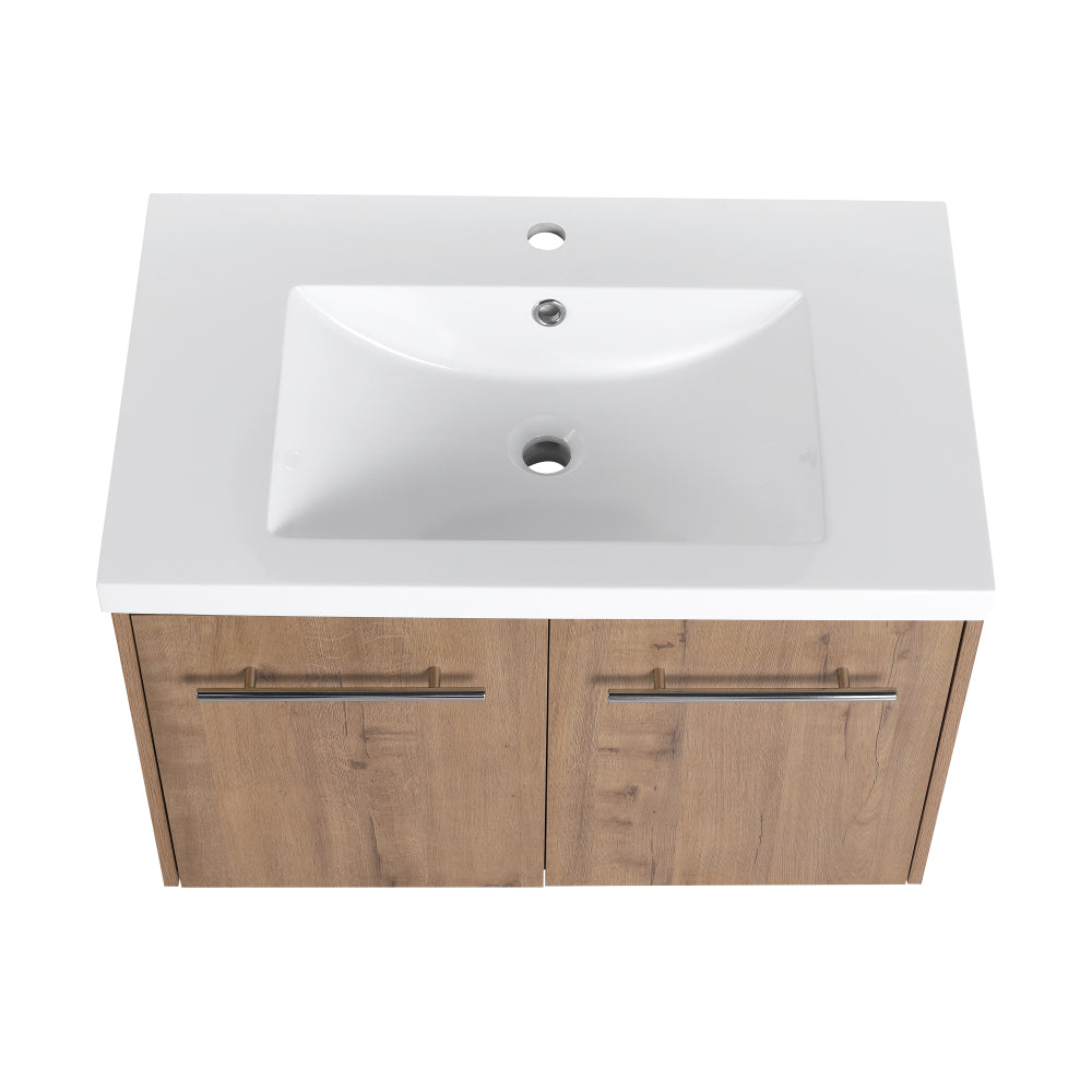 30 Inch Soft Close Doors Bathroom Vanity With Sink, For Small Bathroom,(KD-Packing)
