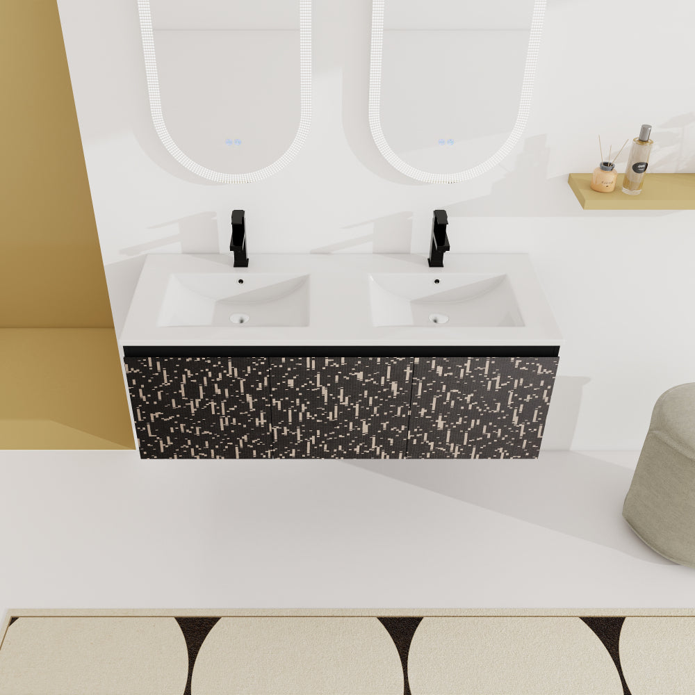 48'' Floating Wall-Mounted Bathroom Vanity & Soft-Close Cabinet Door, KD-Package
