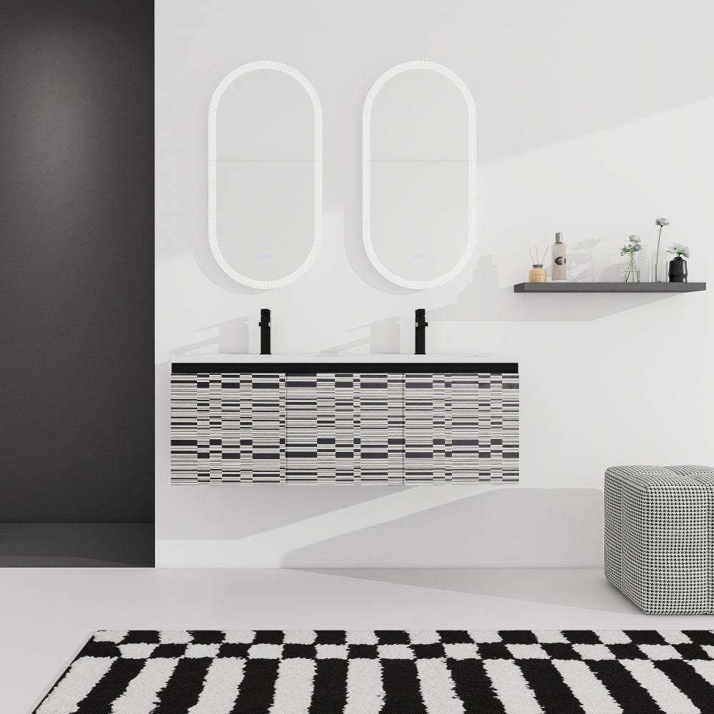 48'' Floating Wall-Mounted Bathroom Vanity & Soft-Close Cabinet Door, KD-Package