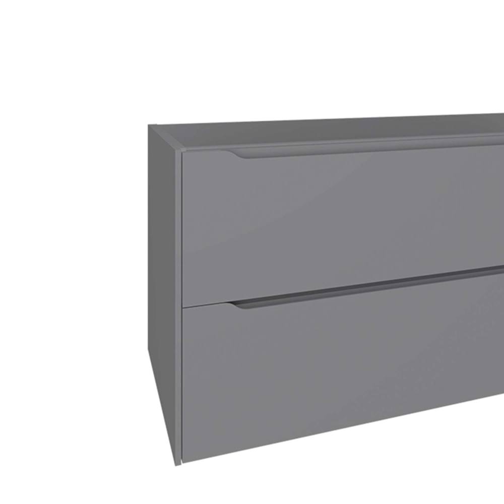 DAX Cenit Single Vanity Cabinet with 2 Drawers 1 Door 40" Inches Matt Mist