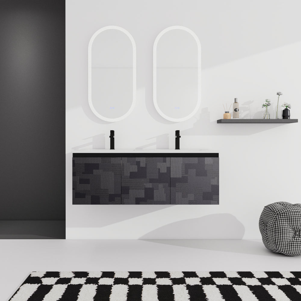 48'' Floating Wall-Mounted Bathroom Vanity & Soft-Close Cabinet Door, KD-Package