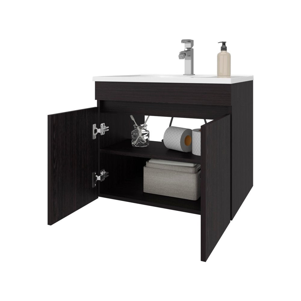 Wengue Vanity with 2 Doors