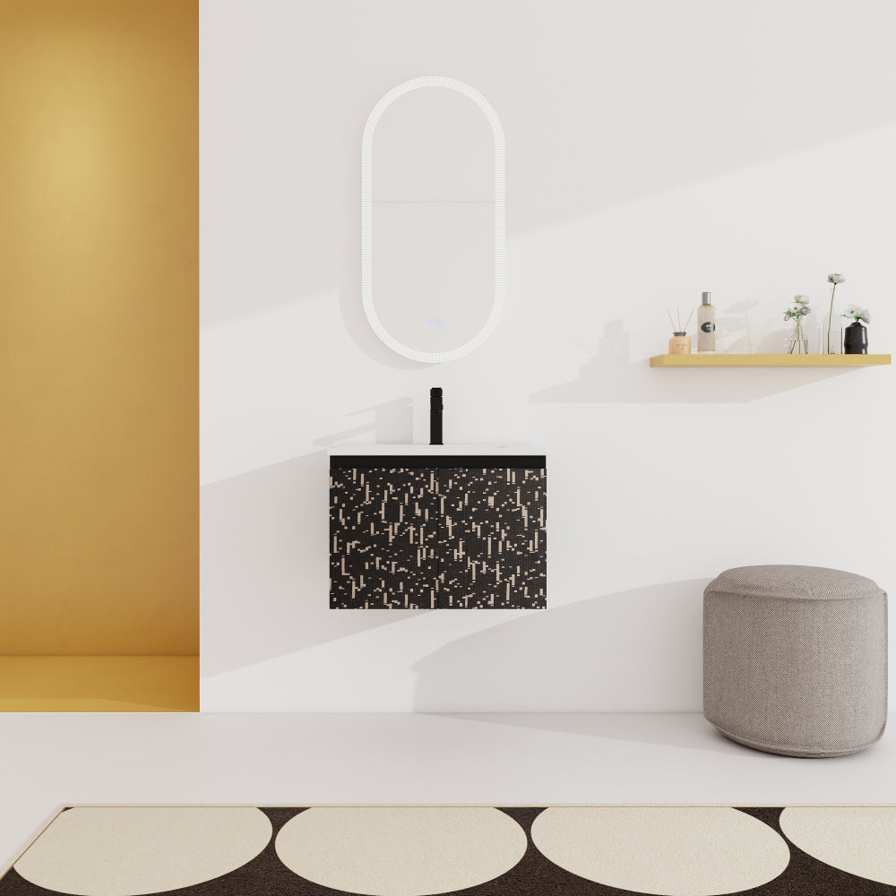 48'' Floating Wall-Mounted Bathroom Vanity & Soft-Close Cabinet Door, KD-Package