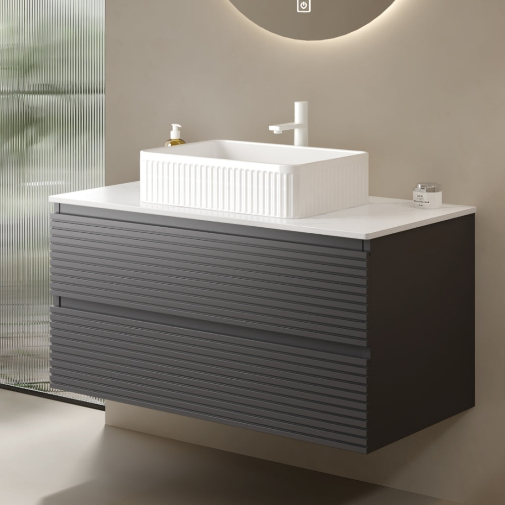 VEDO/VENO 36" Wall Mounted Plywood Cabinet without basin, Gray