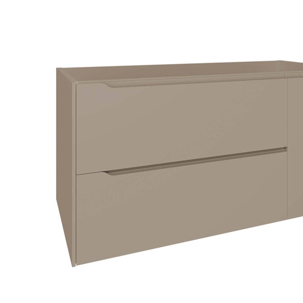 DAX Cenit Single Vanity Cabinet with 2 Drawers 1 Door 40" Inches Matt Moka