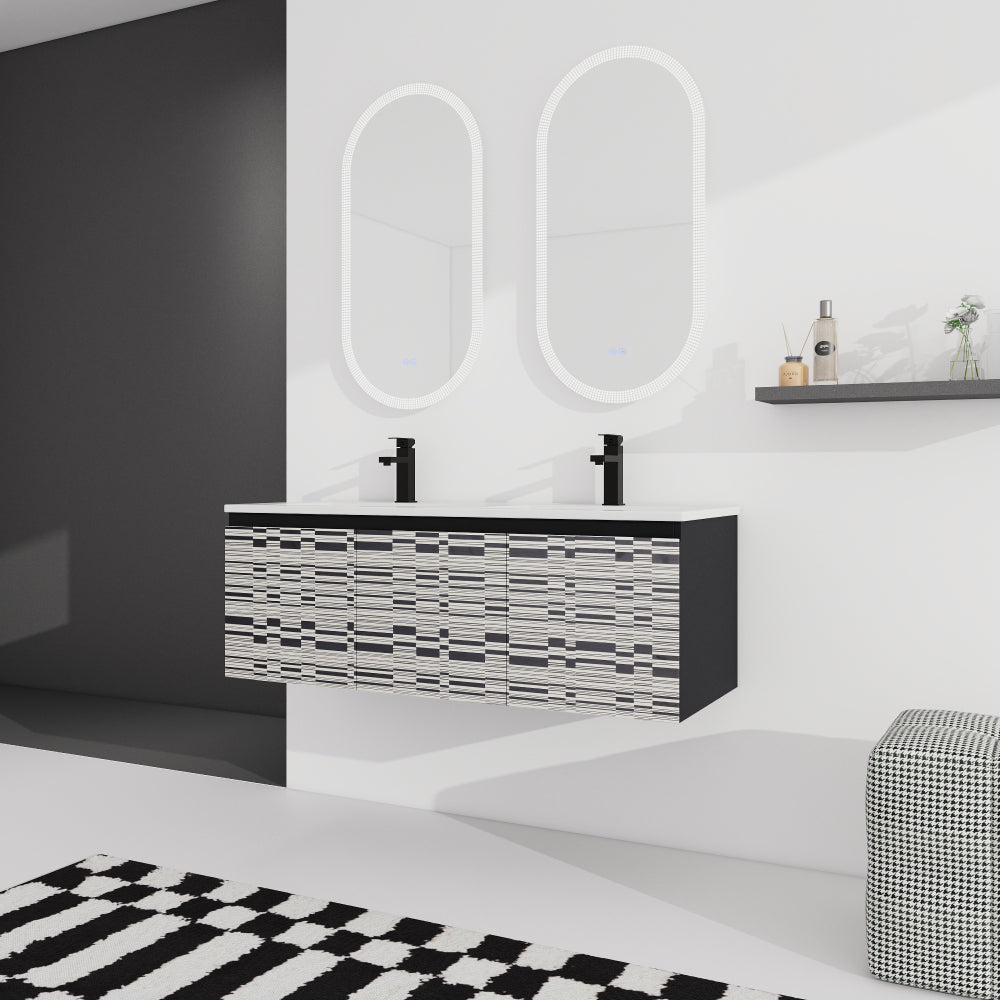 48'' Floating Wall-Mounted Bathroom Vanity & Soft-Close Cabinet Door, KD-Package