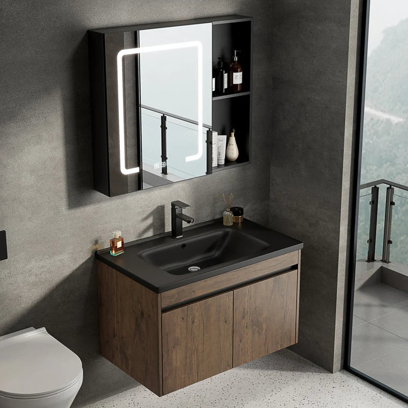 aluminum bathroom cabinet Waterproof basin Small wall-mounted bathroom vanity Honeycomb aluminum cabinet Bathroom vanity with mirror Bathroom cabinet