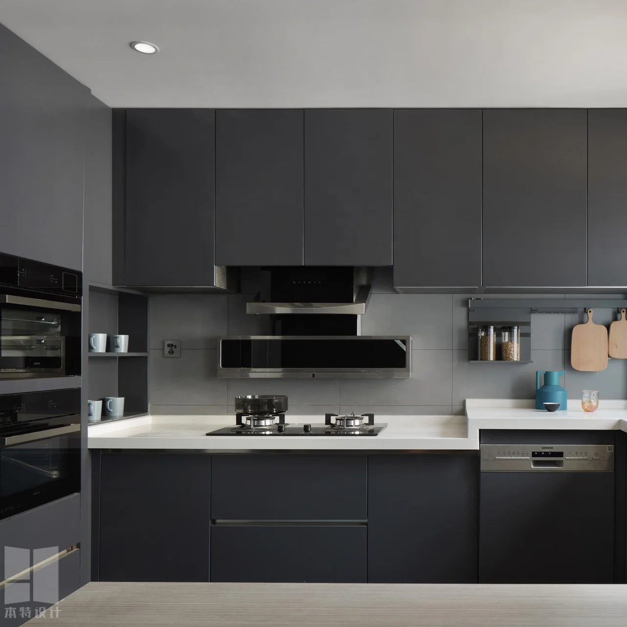 kitchen cabinet new modern modular kitchen cabinet high-end luxury gray pet kitchen cabinet with cost-effective kitchen cabinet