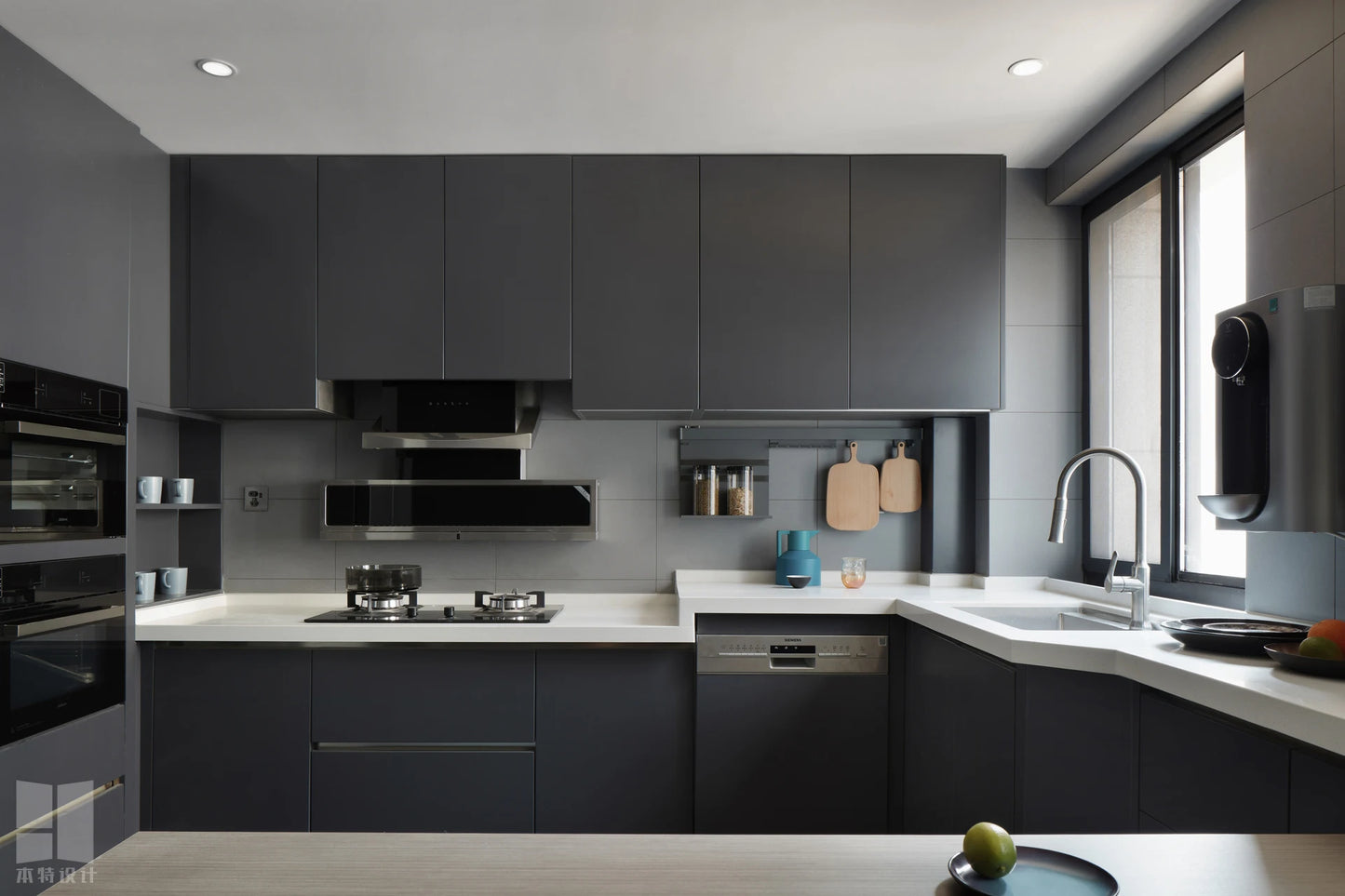 kitchen cabinet new modern modular kitchen cabinet high-end luxury gray pet kitchen cabinet with cost-effective kitchen cabinet