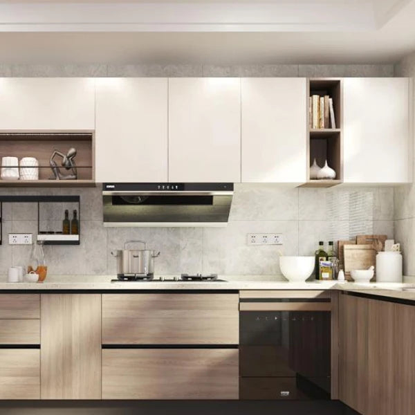 Wholesale Modern Design Household Kitchen Cabinet with Highlight Door Panels