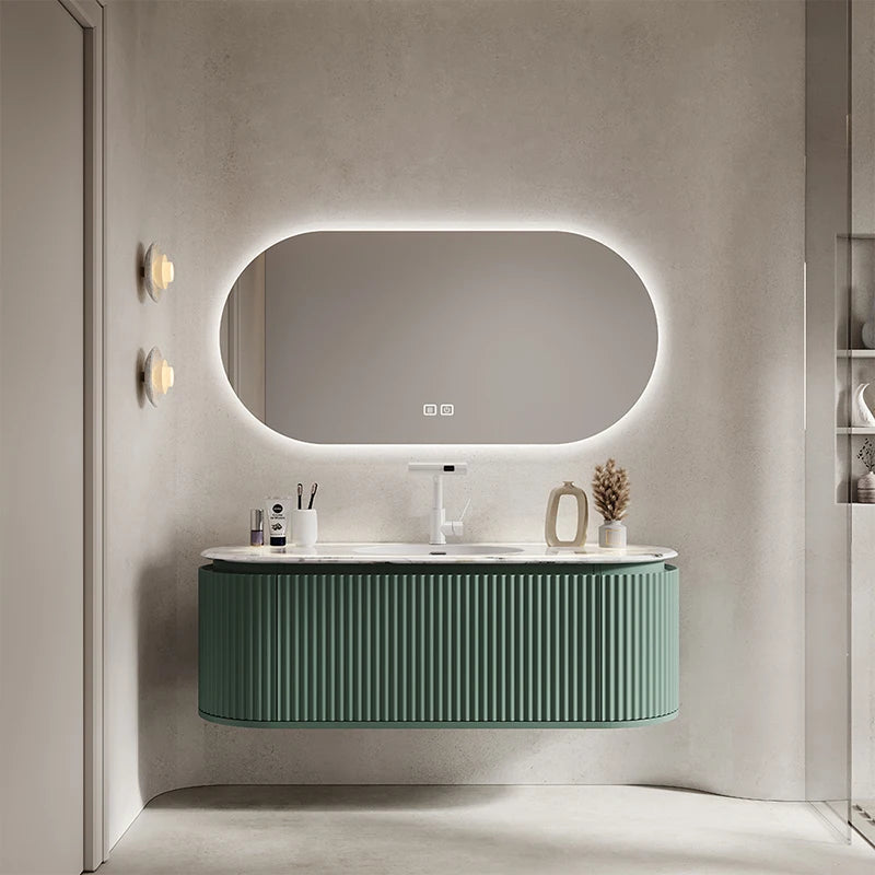 Modern Luxury Design Wall Mounted Washroom Vanities Wooden Bathroom Cabinet Vanity With Double Sink