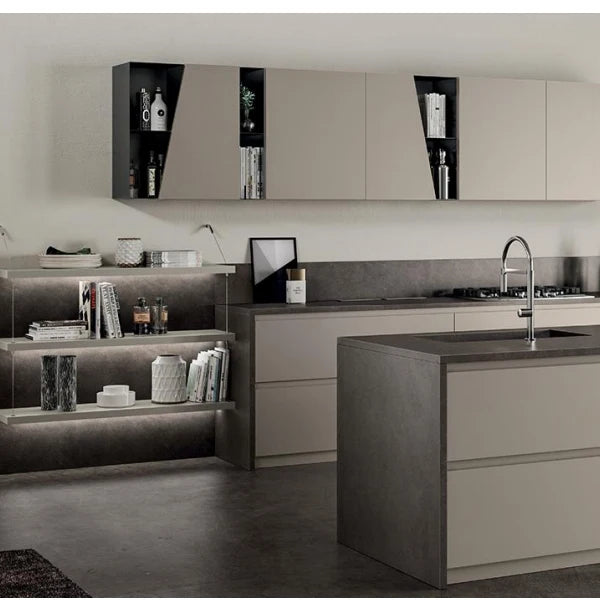 Wholesale Modern Design Household Kitchen Cabinet with Highlight Door Panels