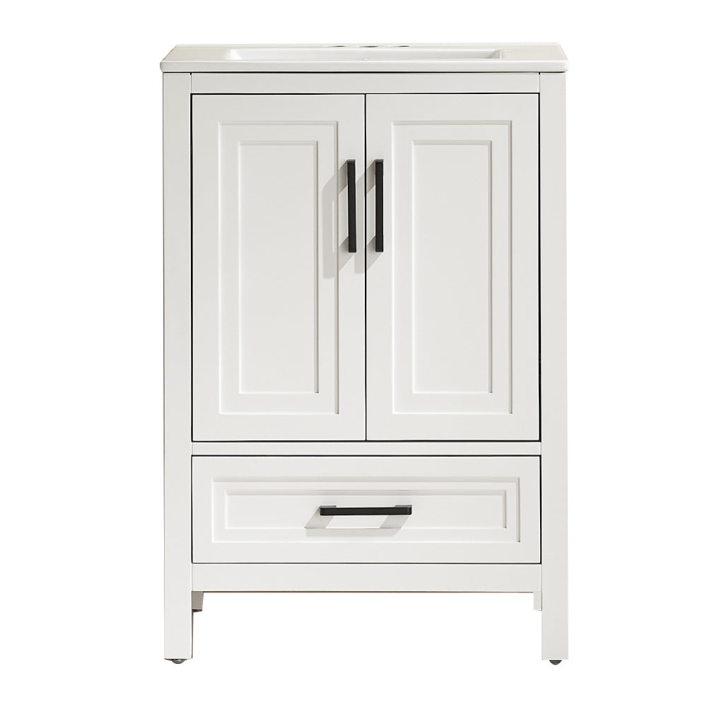 Fully Assembled 24'' Freestanding Single Bathroom Vanity with Top